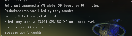 Global XP Boost Scoop Text