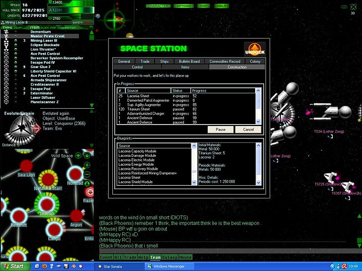Allan trying to explain that "lying is the best weapon" and MrHappy using the "dot trick" to make it look like Allan is saying "that I smell".